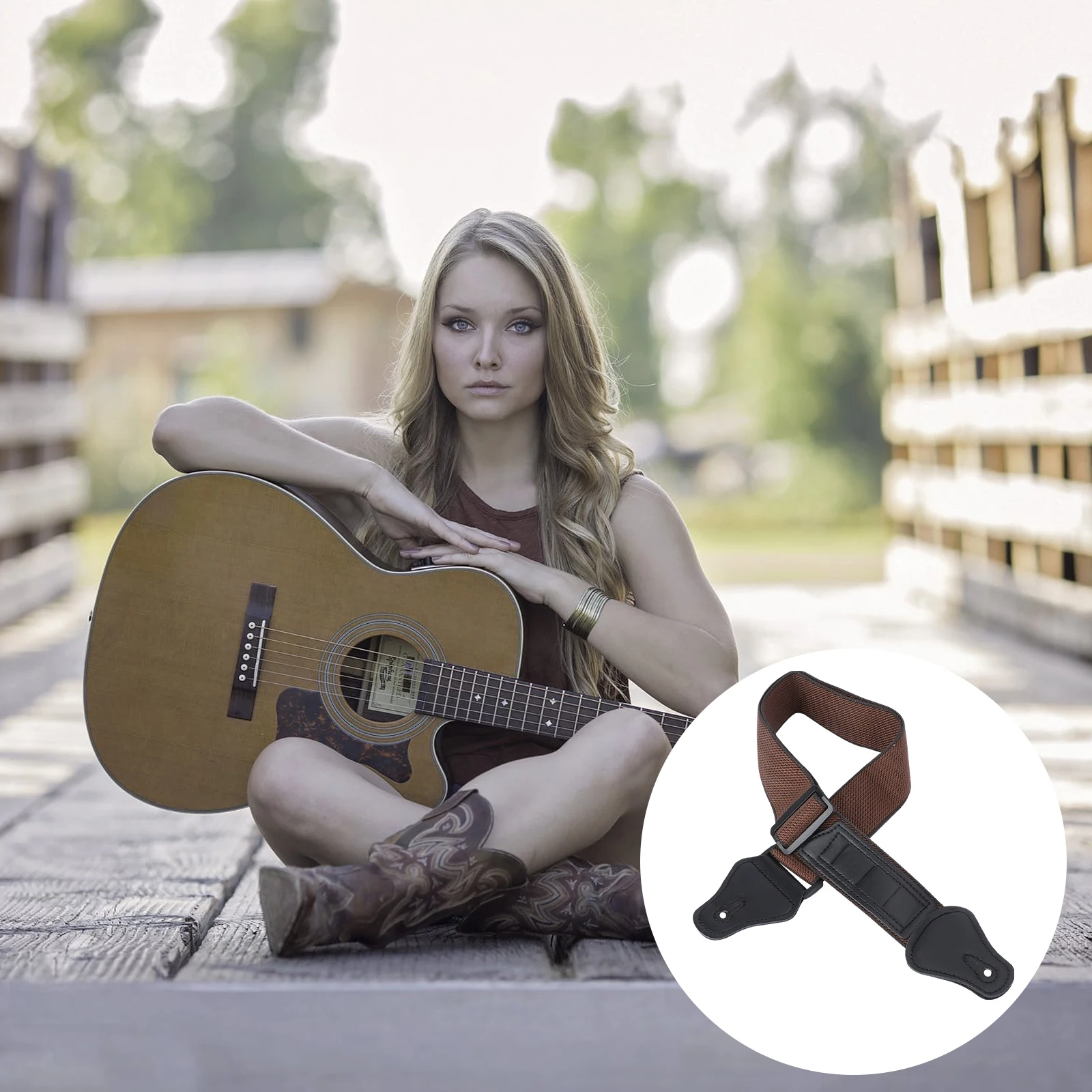 

Guitar Strap Electric Accessories Bass Straps Belt Cotton Acoustic Accesories Messenger