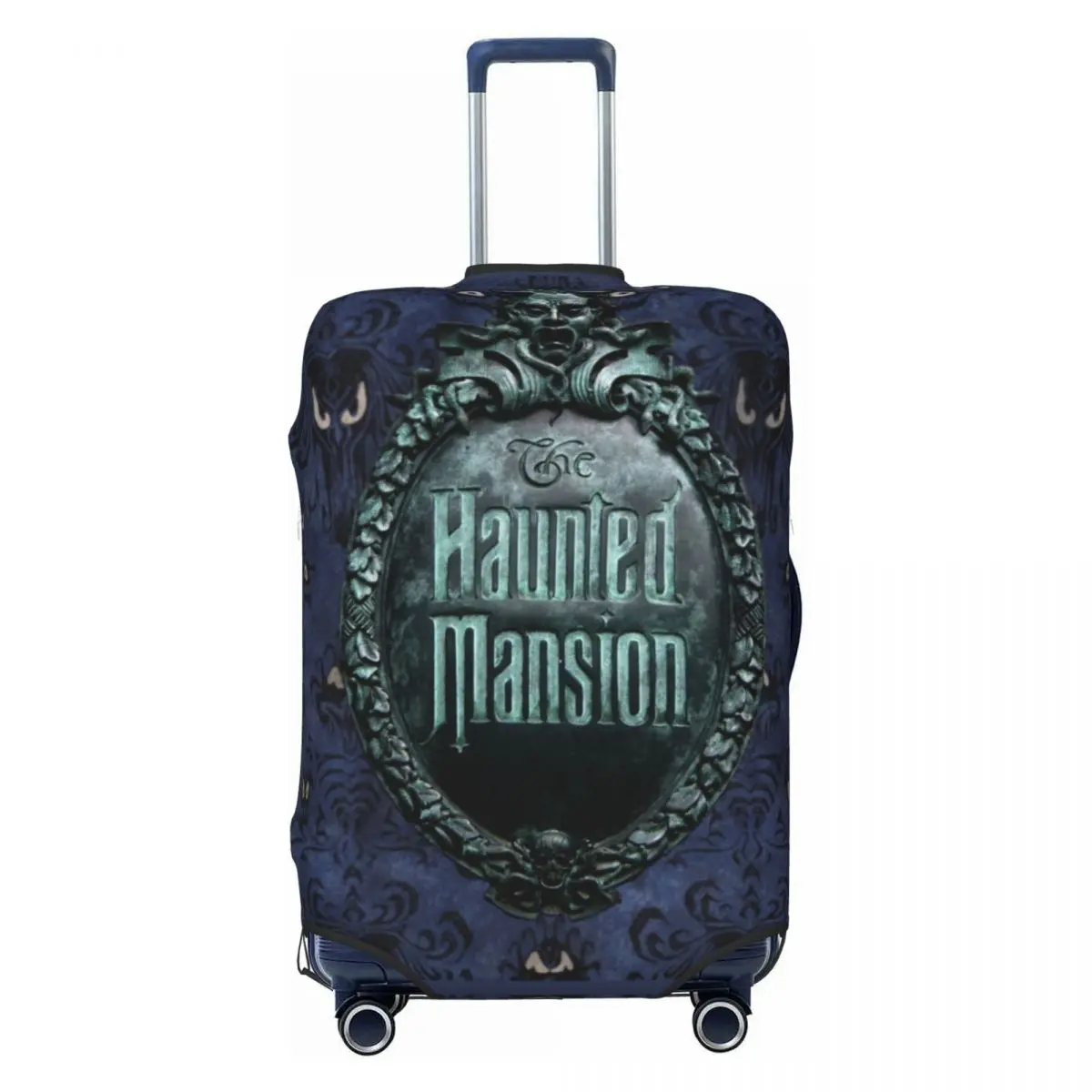 

Пользовательский логотип особняка с привидениями, дорожный чехол для багажа, пыленепроницаемый, Хэллоуин, гримаса, призраки, чехол для чемодана, защита, подходит для 18-32 дюймов