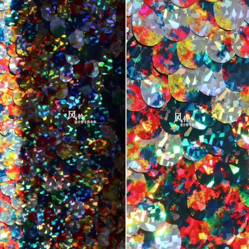 

Sequin Lace Mesh Fabric for Wedding Dress Decoration Fashion Designer Handmade Diy Sewing Material Cloth Wholesale