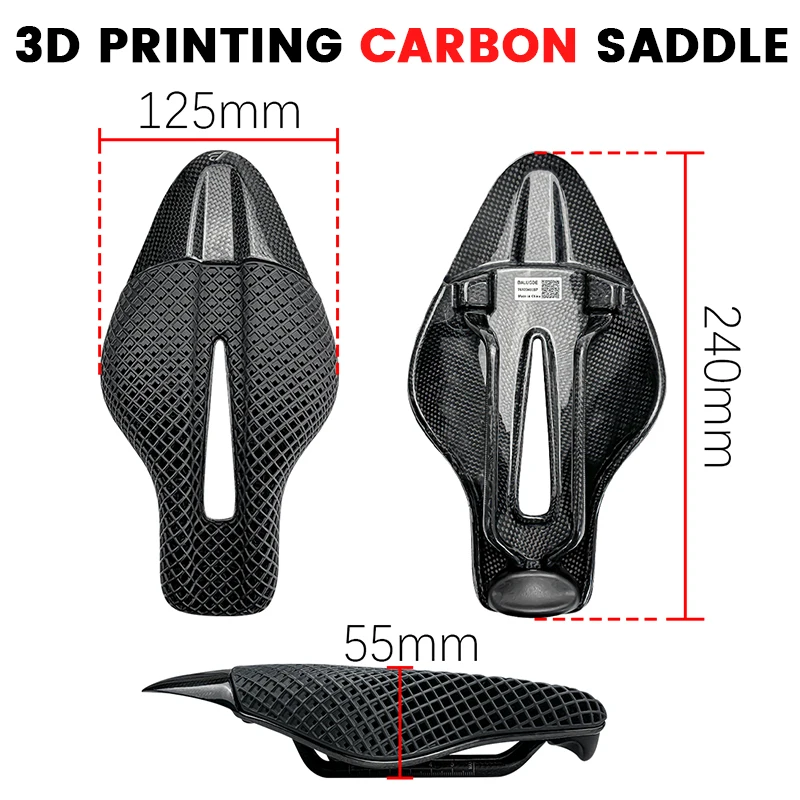 

Велосипедное седло из карбонового волокна с 3D-печатью для триатлона и гонок на время, дышащее, прочное, с подушкой для сиденья TT-велосипеда