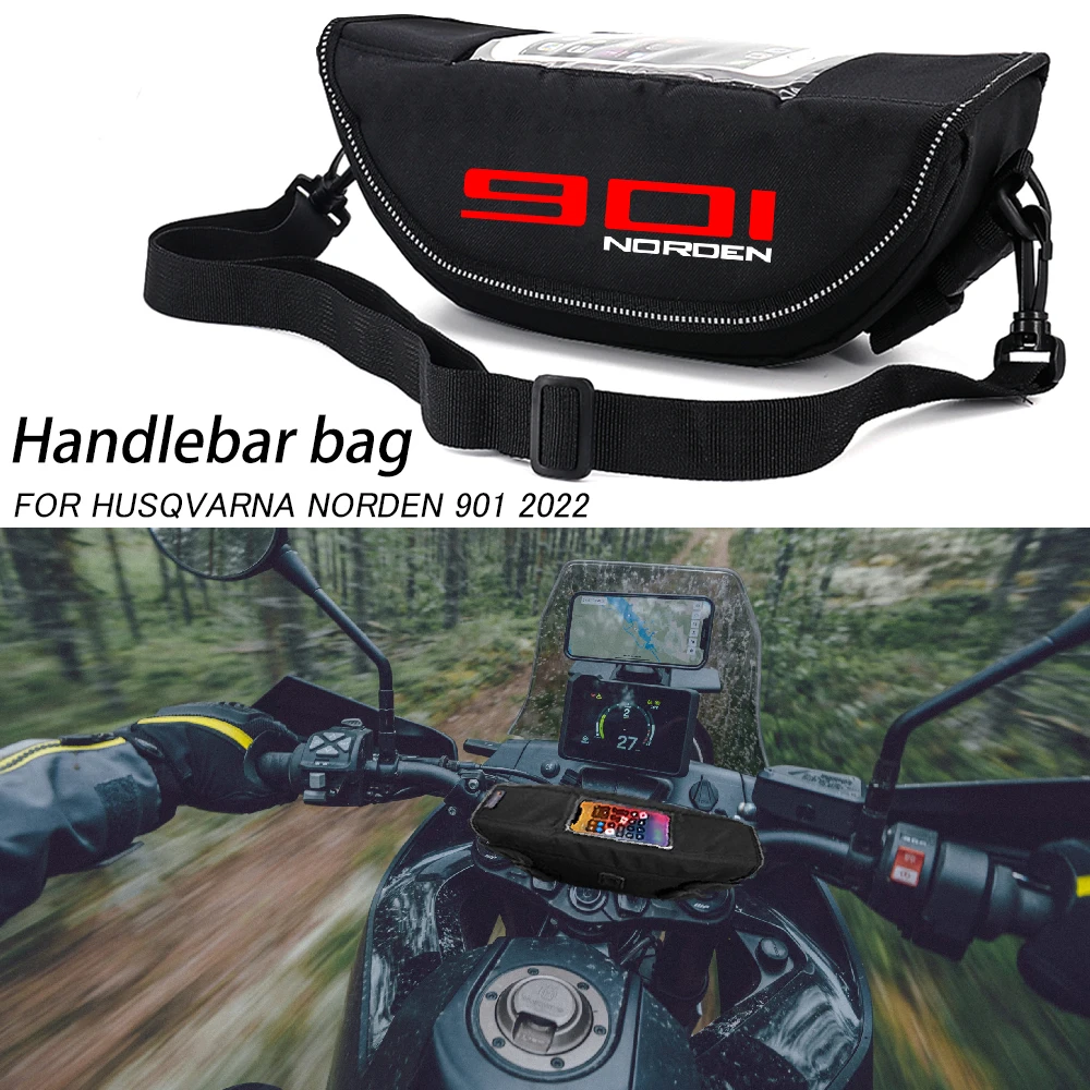 

For Husqvarna Norden 901 Norden901 2022 Motorcycle accessory Waterproof And Dustproof Handlebar Storage Bag navigation bag