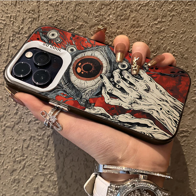 Creepy Red Laser Eyes Case for Xiaomi POCO X7 X6 X5 X3 NFC F7 Ultra F6 F5 Pro F4 F3 GT M5S C65 C75 M3 M4 M5S M6 Pro 4G 5G Cover