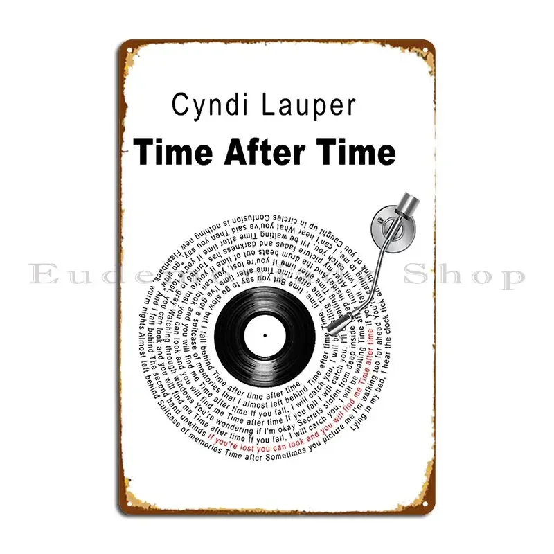 Cyndi Lauper Metallschild, Poster, Party-Designs, Design für Kneipen, Garagen, Dekoration, lustiges Blechschild, Poster