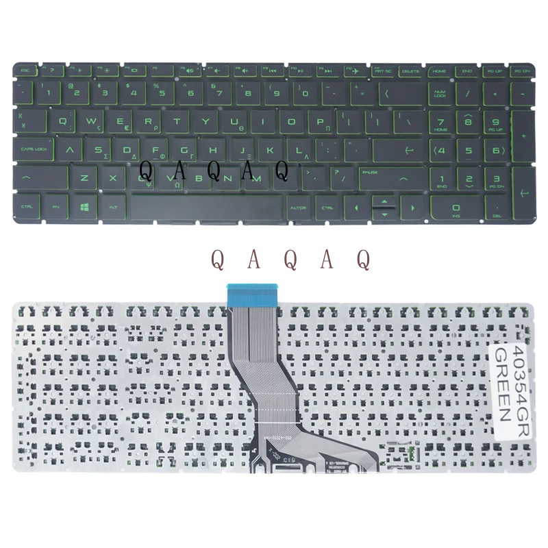 

QA New Greek Laptop Keyboard for HP Pavilion 15-AB 15-AK 15-AU 15-BC 15-AW 15-AE