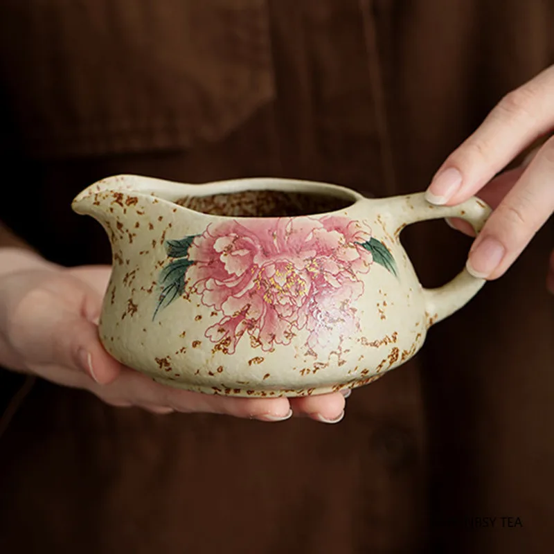 

Chinese Tradition Ceramic Fair Cup Teacup Tea Infuser Handmade Tea Ceremony Six Gentlemen Household Tea Set Accessories Teaware