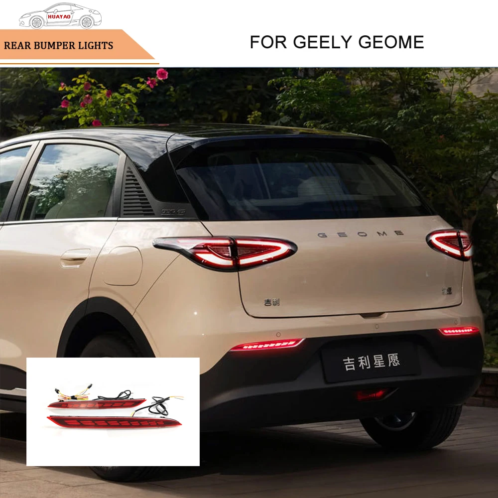 

Car Rear Bumper Light LED Daytime Running Light Car Fog Light Streamer Steering for Geely 2025 GEOME