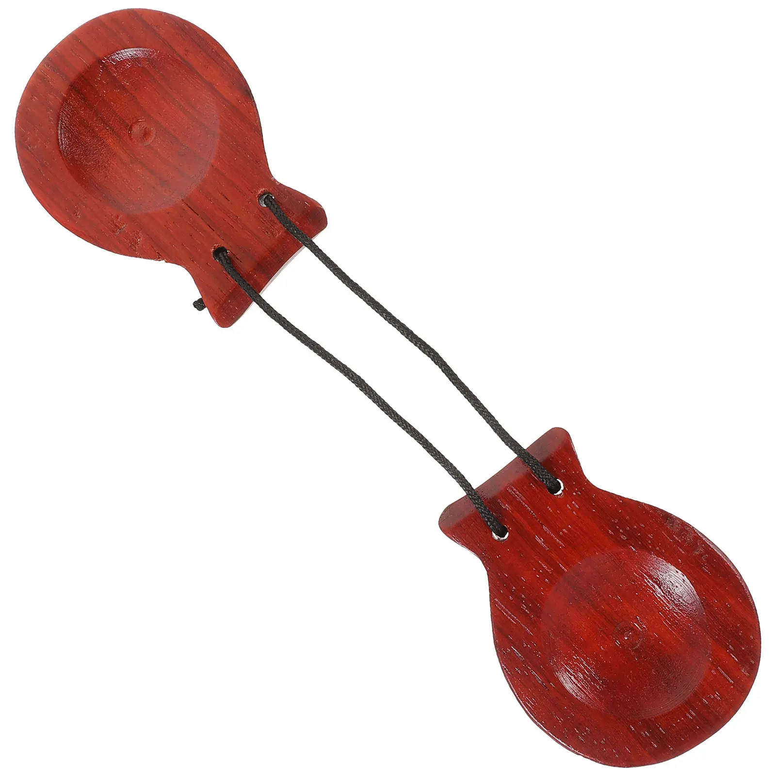 

1pcs Wooden Castanet Rhythm Music Instrument Small Finger Castanets For Kids Durable Smooth Clear Sound Reusable Percussion