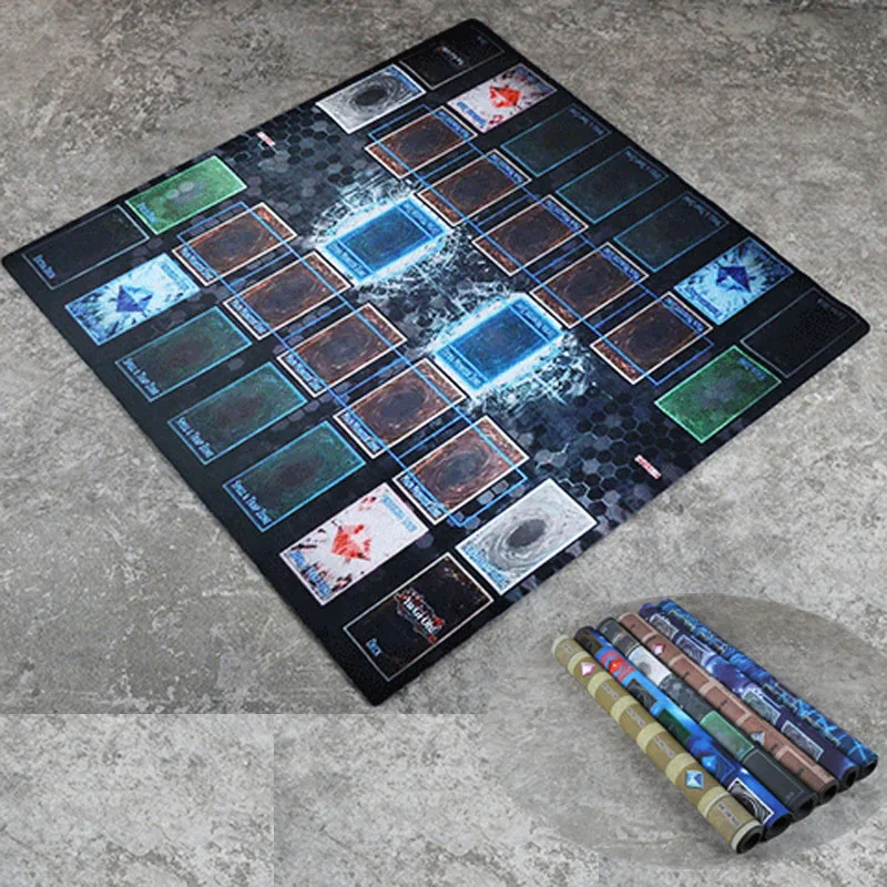 Yu-Gi-Oh! Play Mat Anime Yugioh Double Board Game Duel Plate Rubber Board Table Games Card Mat Mouse Pad Trading Card Game Mat