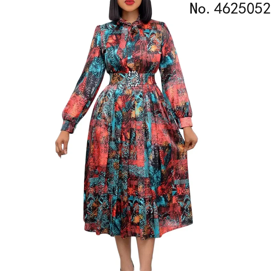 

Dashiki Print African Dresses For Women Hippie Clothes Robe Orientale Marocaine Elegant Overalls Vestidos Africanos 2024 New