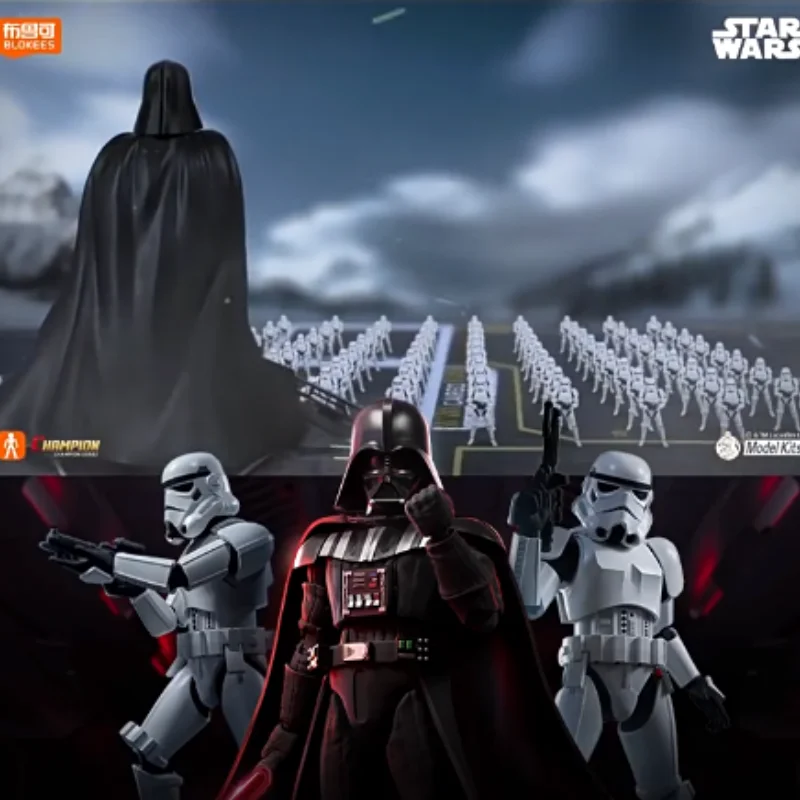 

2025 New Original Blokees Star Wars Action Figure Darth Vader Champion Class Imperial Stormtroope Assembly Model Kit Model Toys