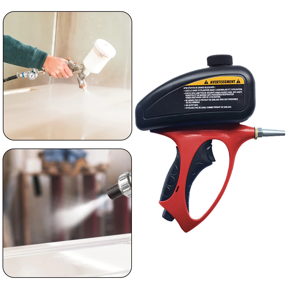 

Pneumatic Anti-rust Sandblaster with Small Nozzle&Glove Glass Tombstone Sandblasting Sprayer Adjustable Gravity Sandblasting Gun
