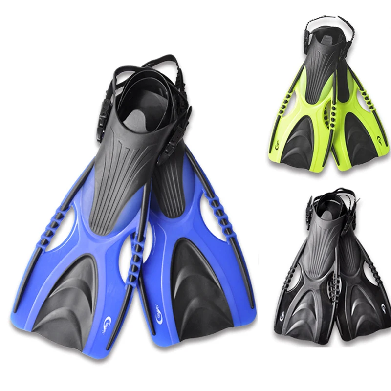 

Aquatic Sports Diving Flippers Snorkeling Medium-Length Adjustable Swimming Fins Men And Women Freestyle Diving Equipment