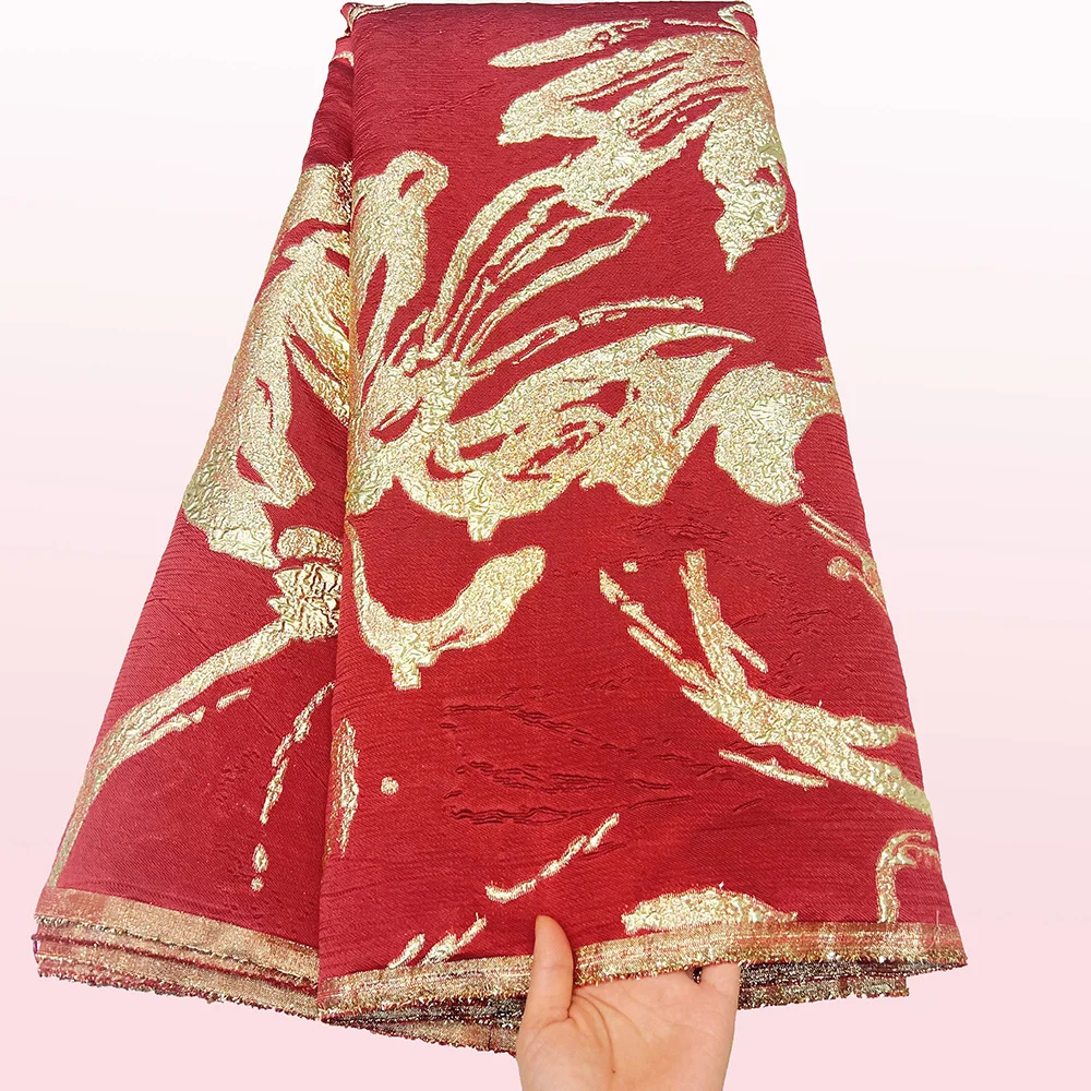 brocade-jacquard-lace-fabrics-5yards-2025-high-quality-french-gilded-lace-for-women-wedding-party-dresses