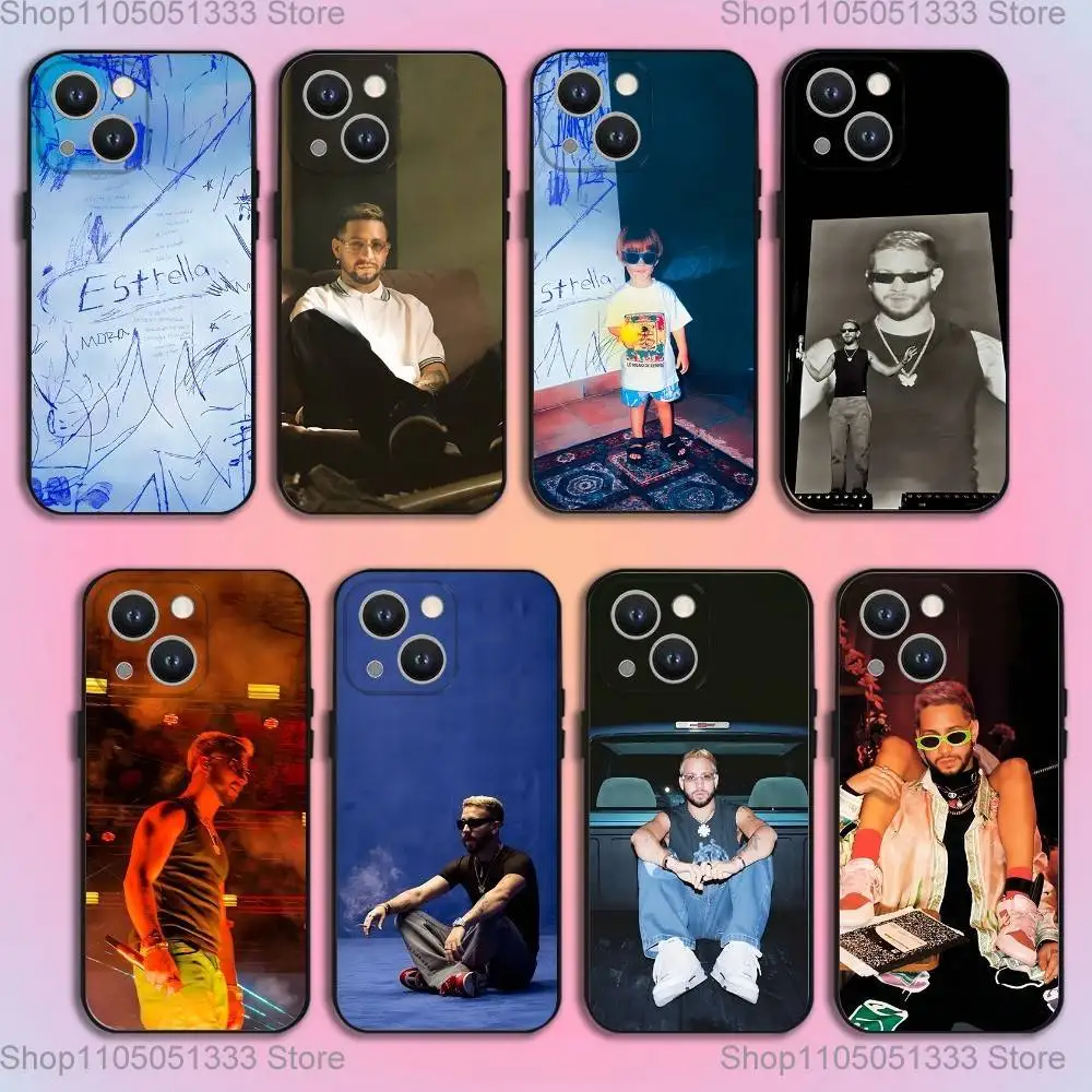 

Mora E-Estrella Singer Phone Case For iPhone 16,15,14,13,12,11,Pro,XS,Max,XR,Plus,E,SE4,Mini Black Soft Cover