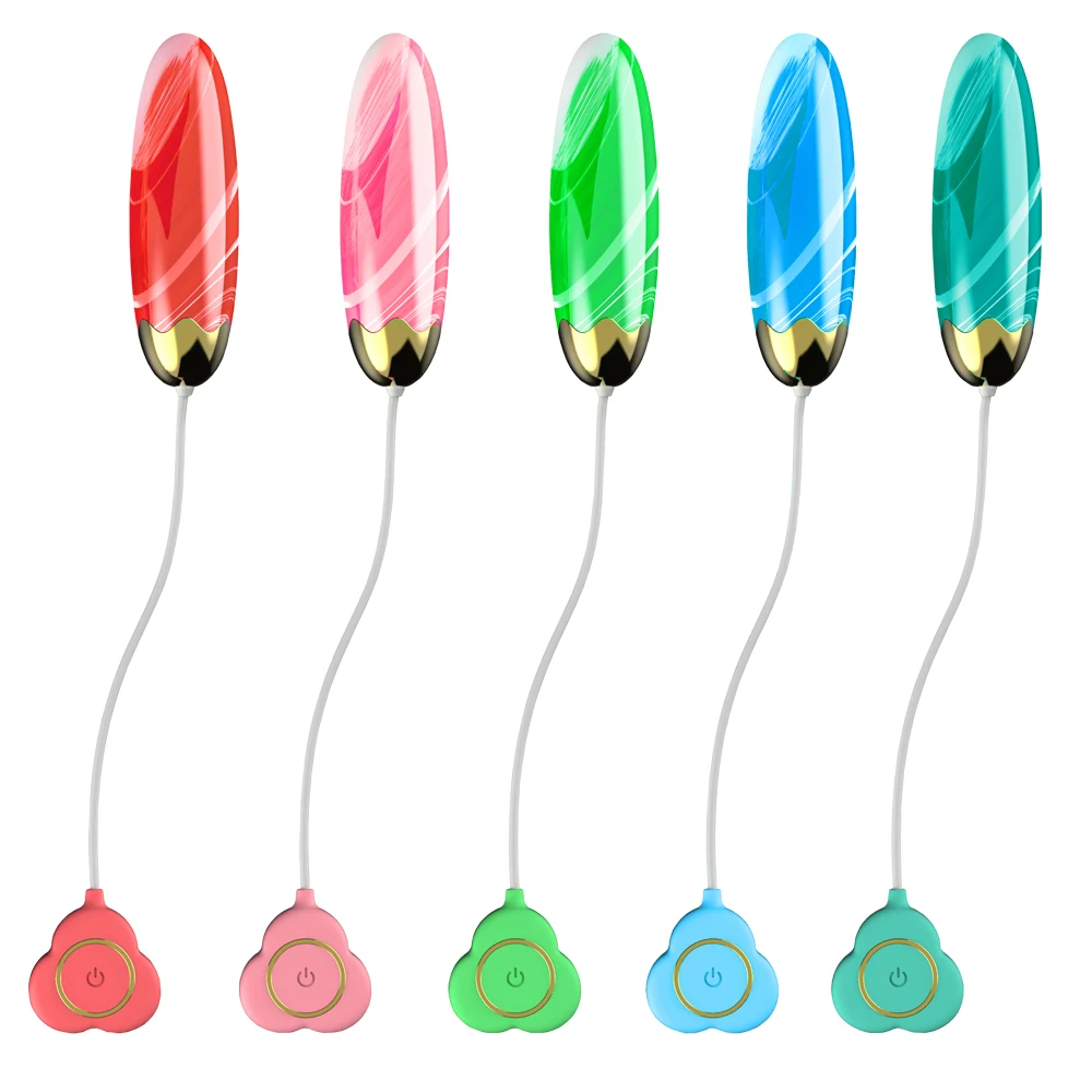 Silicone Vibrating Egg Wire Remote Control Bullet Vibrators Vaginal Masturbation G Spot Stimulating Massager Women Sex Toys