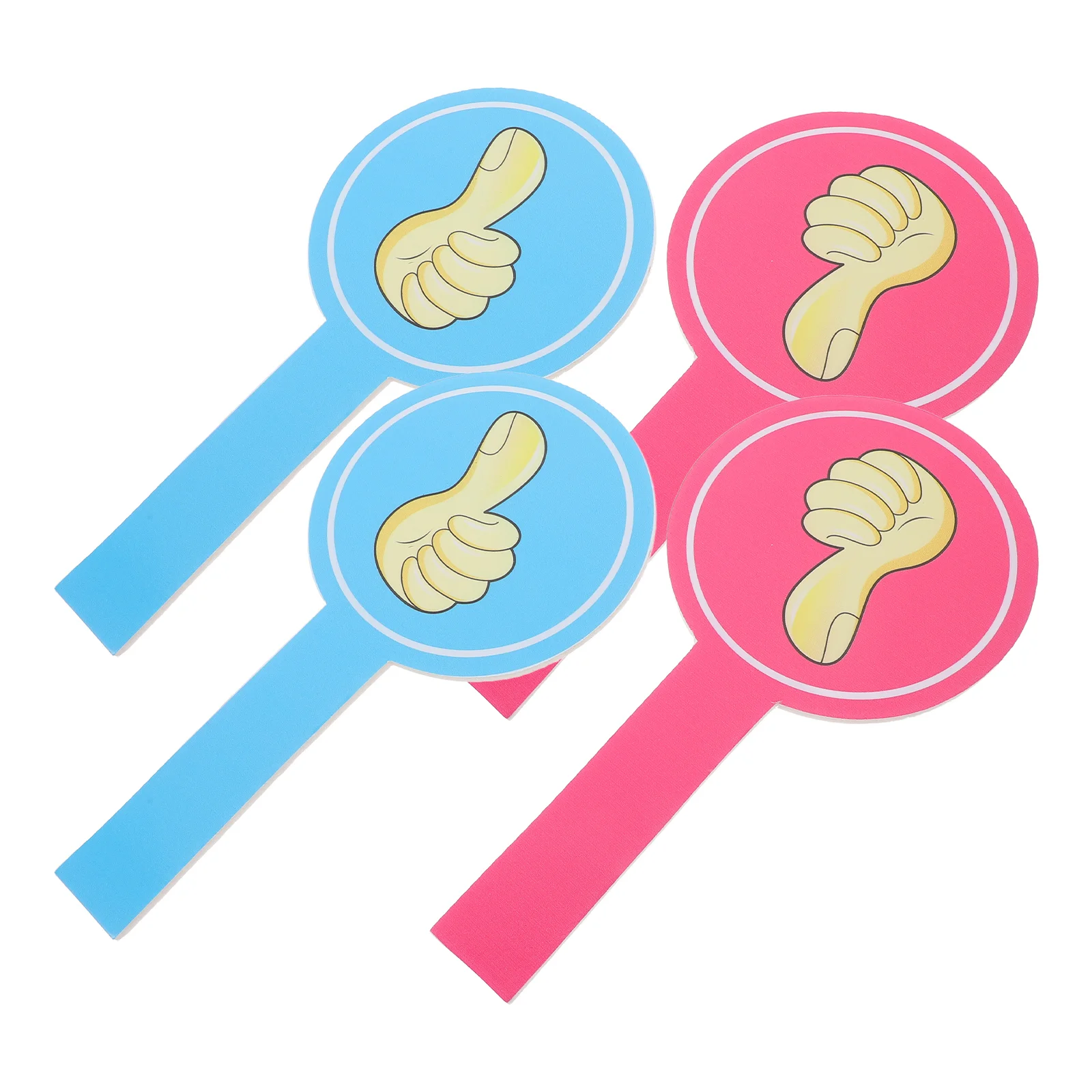 4 Pcs 액세서리 점수 카드 교실 투표 판사 초등학교 패들 보드 지우기 폼 교사 심사