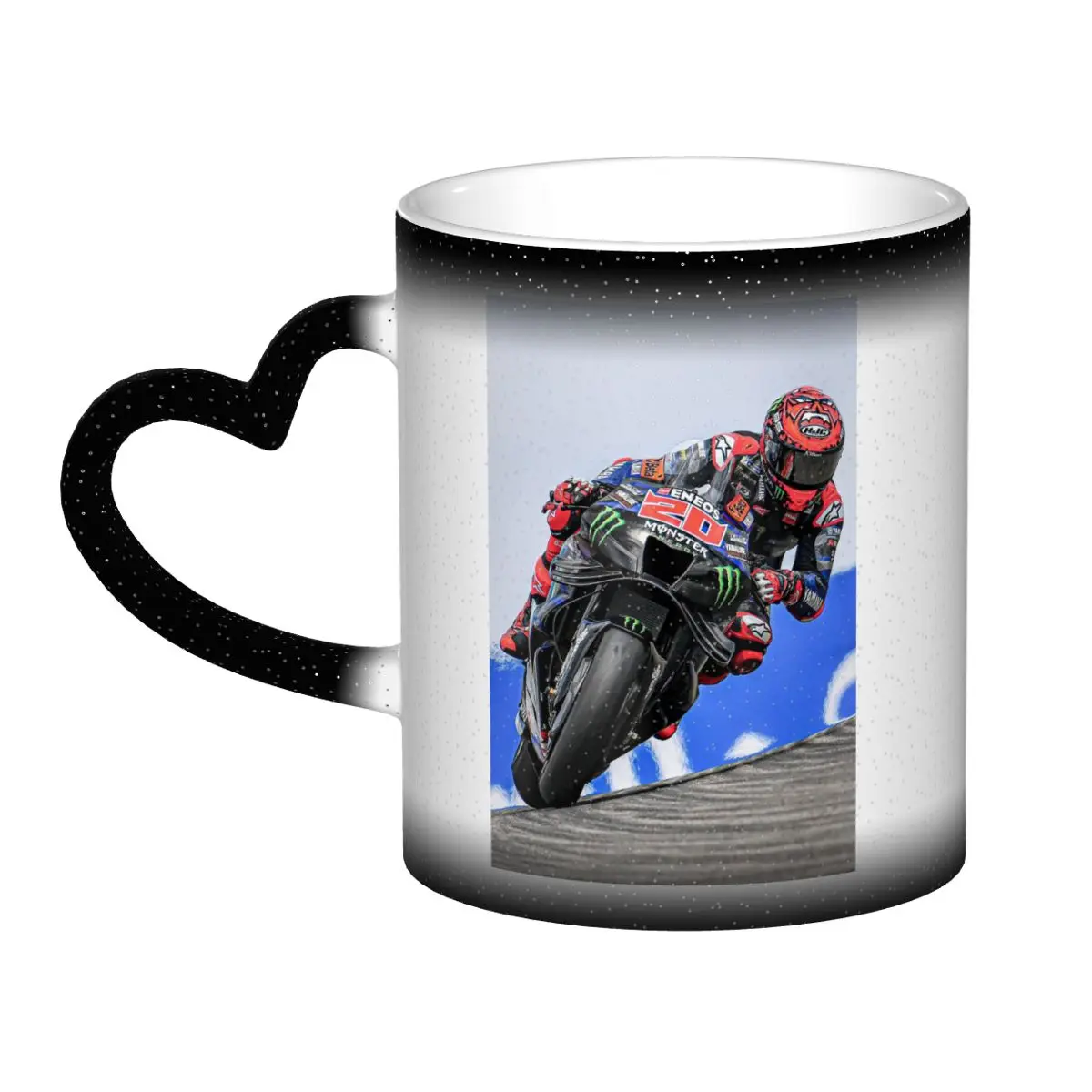 Fabio Quartararo French Motorcycle Racer Mug Funny Ceramic Coffee Cups Tea Mugs Milk Cup Drinkware Gifts for Woman Man