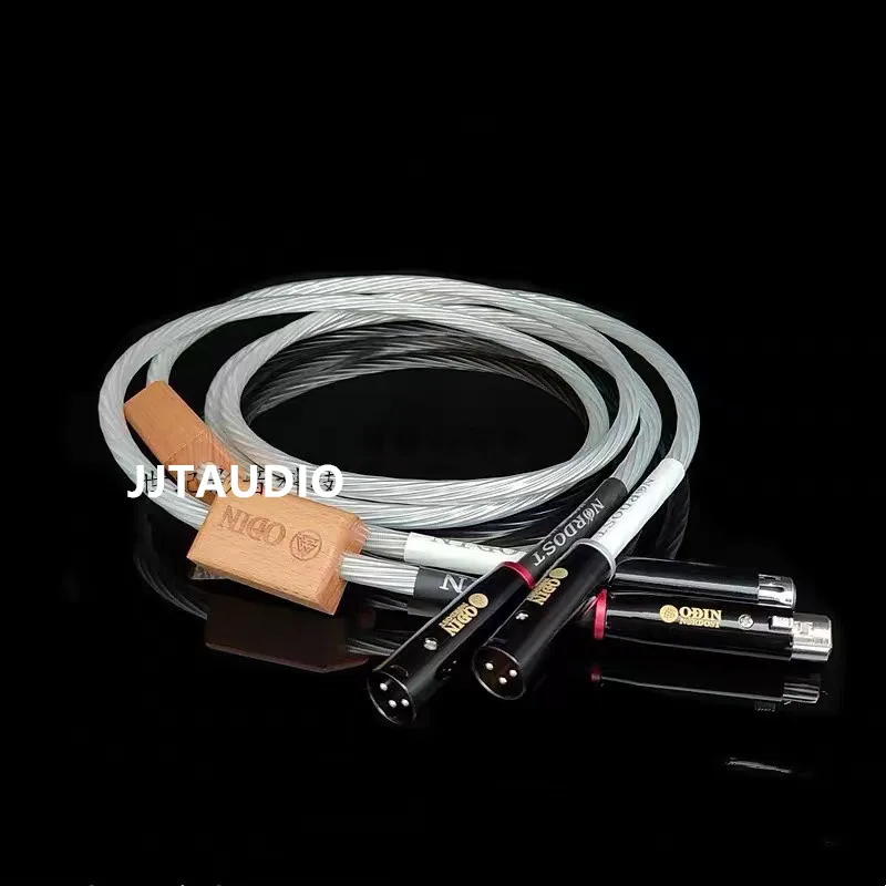 One pair Odin ODIN Flagship Fever Sterling Silver XLR Cannon male and female balanced audio signal line