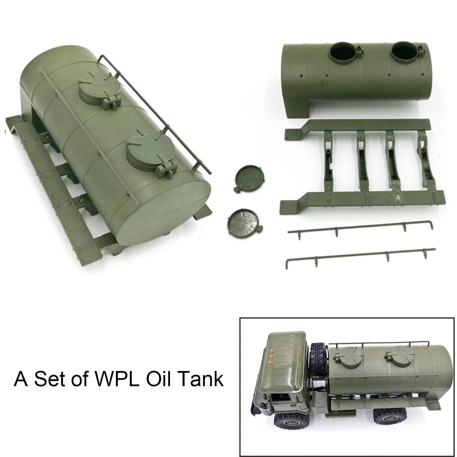 A63T-Wpl Remote Control Simulation Train Transportation Oil Tank For B24 B16 B36