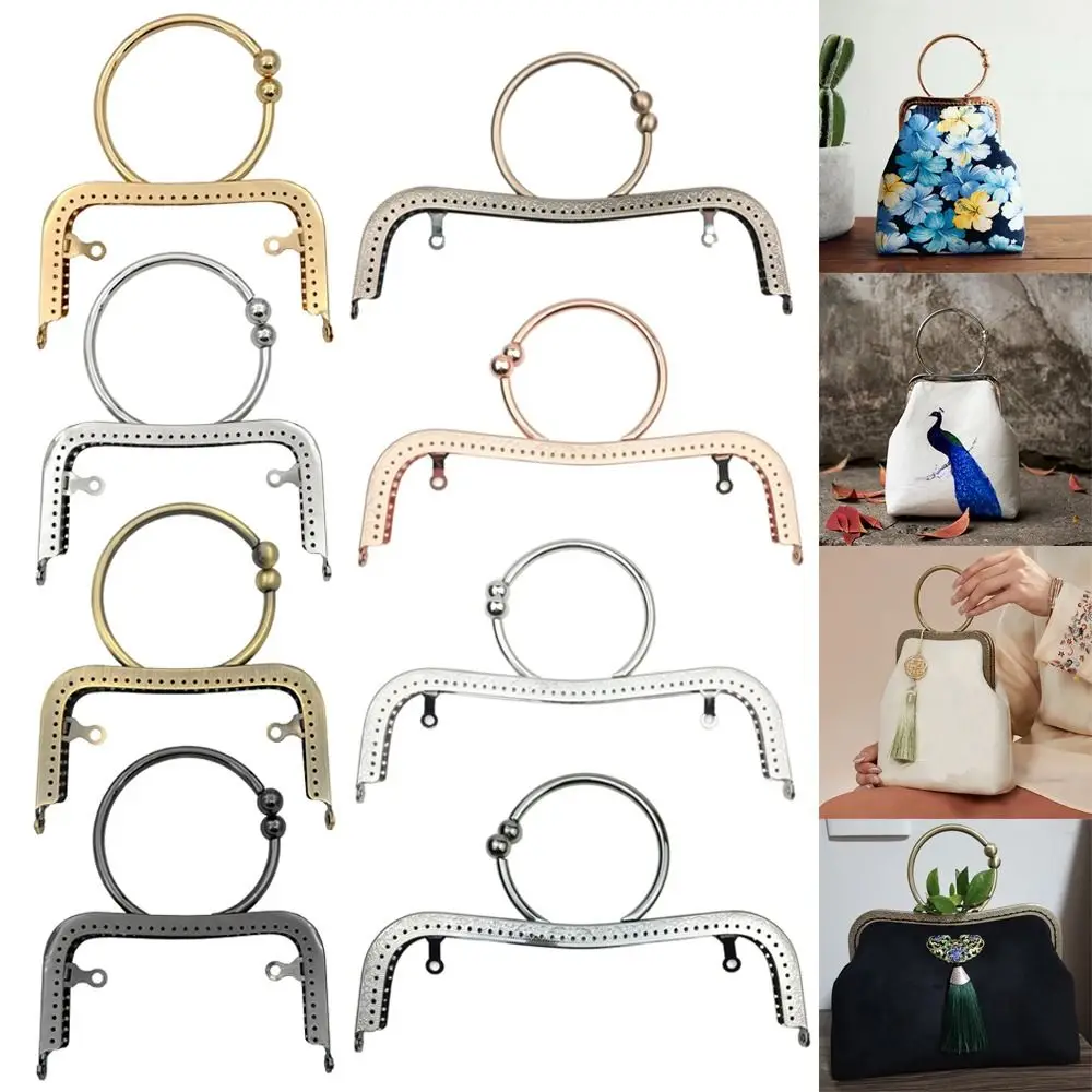 Mini Metal Purse Frame Kiss Clasp Bag Hardware Vintage Purse Clasp Frame Bag Frame Buckle DIY Craft