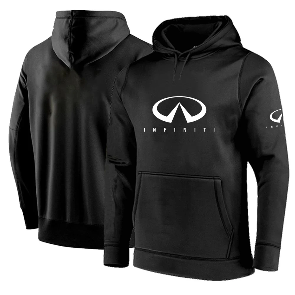 

2024 Men New Infiniti Spring And Autumn Hot Sale Solid Color Pullover Hoodie Fashion Printing Comfortable Hooded Tops