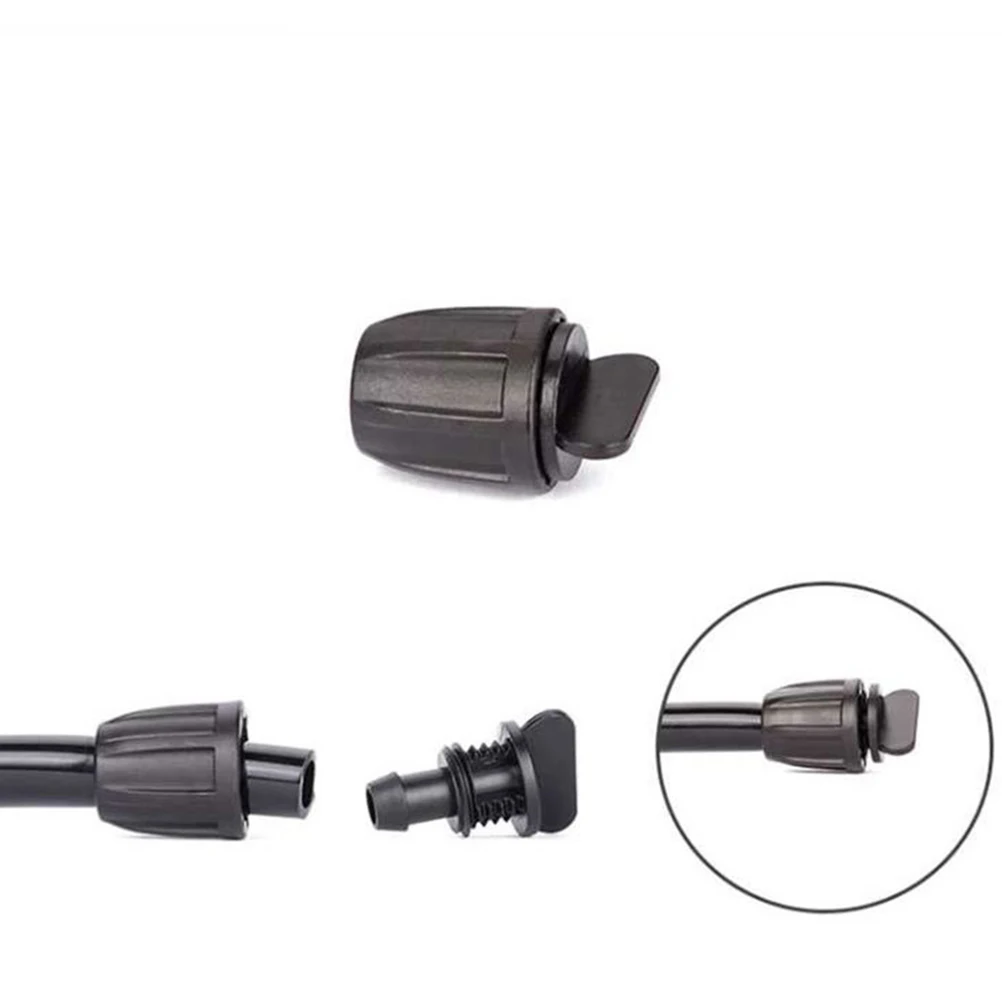 

20pcs Capillary Fitting Plug Round Stopper Inner Black Water Tube Durable POM Easy Install Secure Fixation Watering System