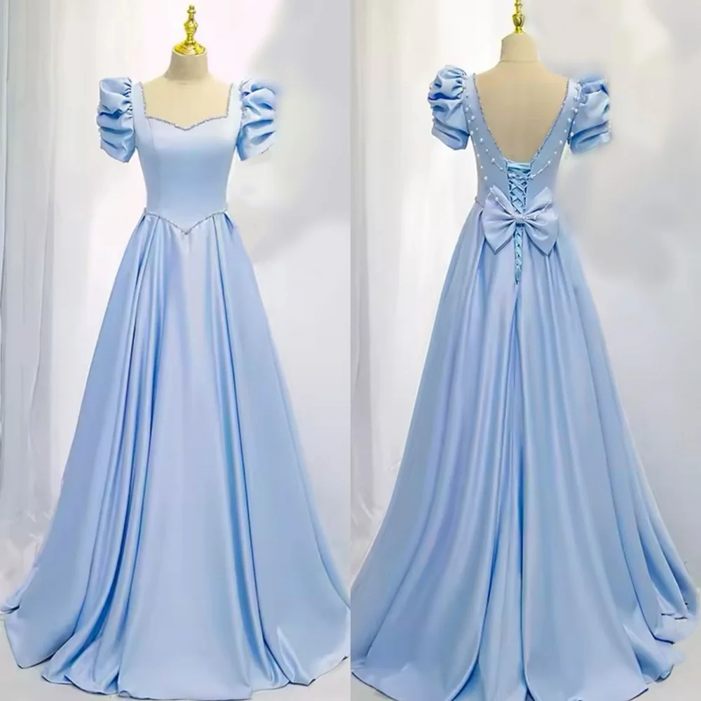 Maßgeschneidertes, hochwertiges Kleid mit Falten für Damen, elegante Geburtstagsfeier, Hochzeit, maßgeschneiderter Anlass, A-Linie, lange Kleider, glitzernd, formell