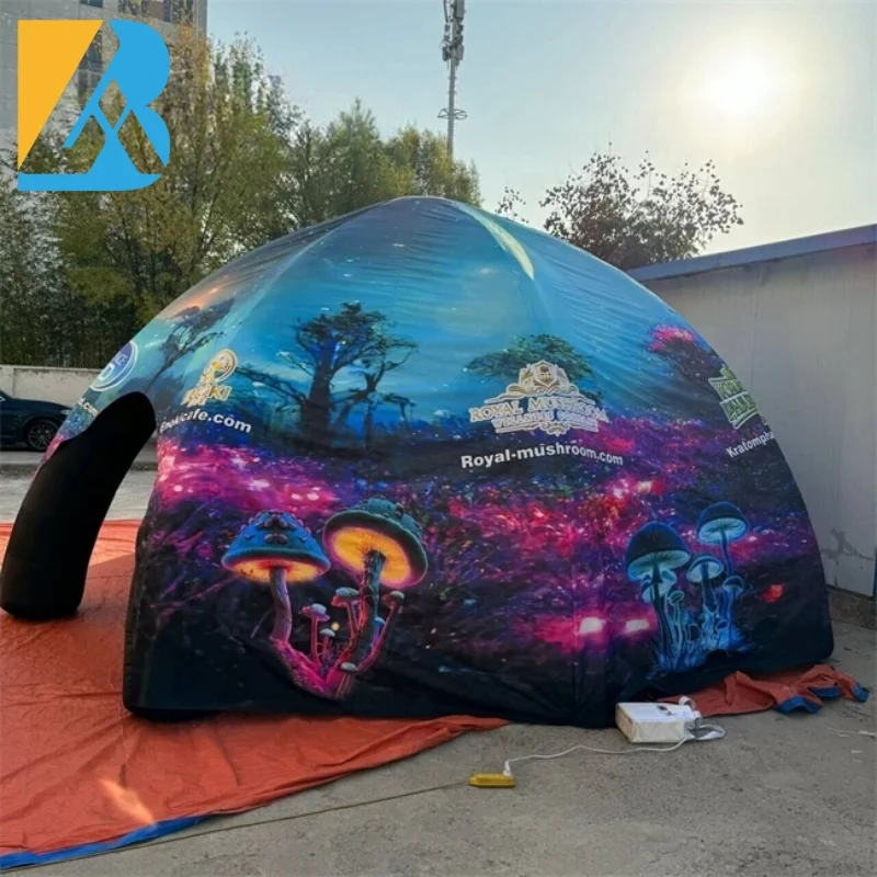 Tienda de campaña de araña inflable grande, impresión personalizada, juguetes para eventos, fiesta al aire libre