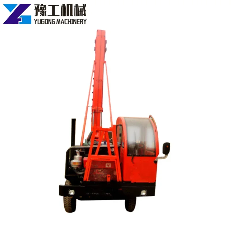 China Safety Assured Drilling Rig Piling Driver Machine Manufacturer Multifunctional Mounted Tractor Pile Driver Machinery Price