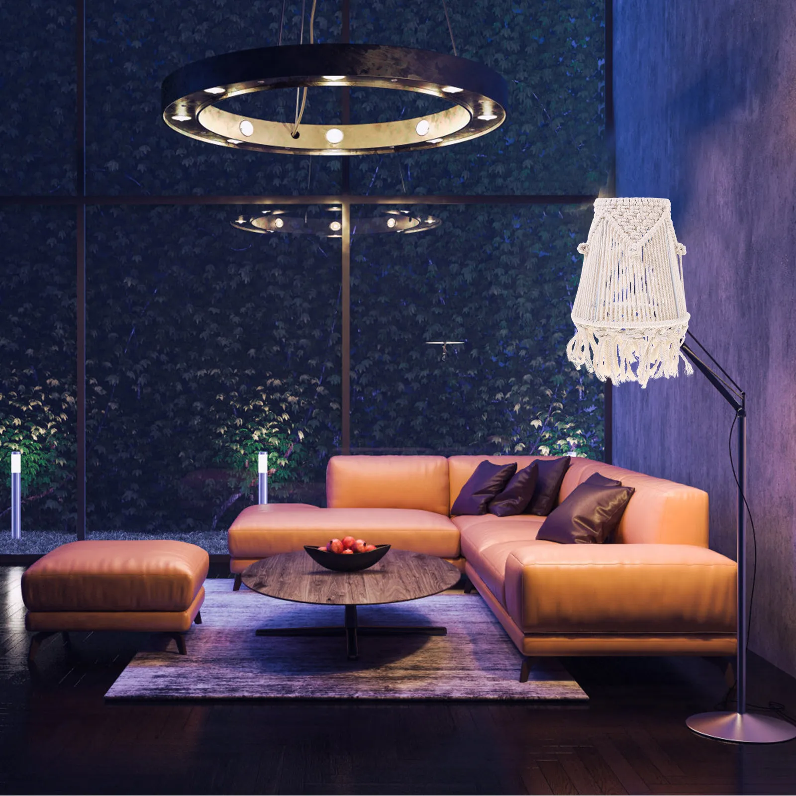 

Small Bohemian Lamp Shade Replacement Woven Lampshade for Table Lamps Desk Lamp Cover Decorative Light Shade Tassel Lampshade