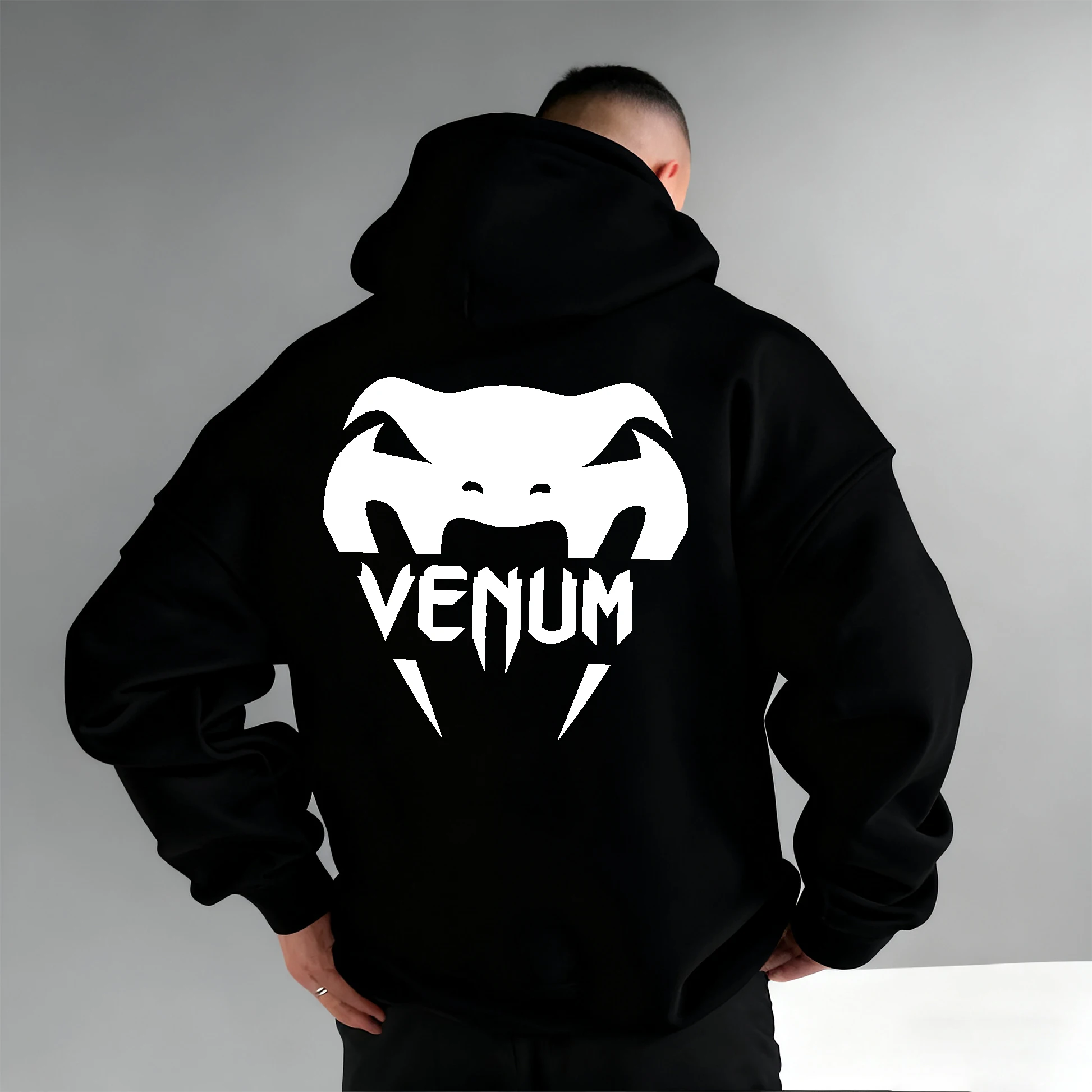 Sweat à capuche en coton pour hommes, MMA, Fitness, entraînement, boxe, combat, vêtements de sport, décontracté, coupe ample, confortable, nouvelle collection 2026