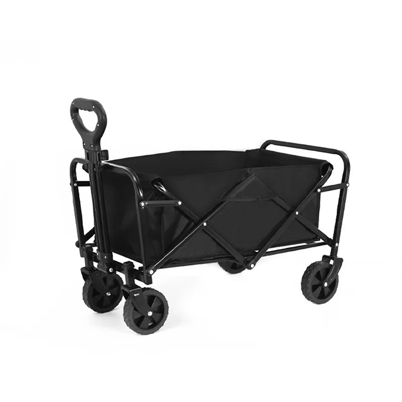 Imagem -05 - Carrinho Dobrável Portátil para Acampamento ao ar Livre Grande Capacidade Handcart Ajustável Light Bbq Cart Dobrável Garden Wagon