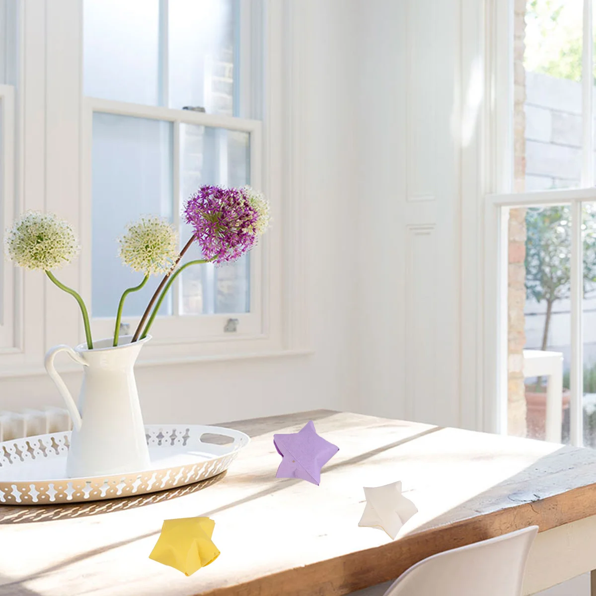 กระดาษสีสำหรับทำดาวนำโชค งานฝีมือ กระดาษงานฝีมือรักษ์โลก สำหรับตกแต่ง กิจกรรมเด็ก