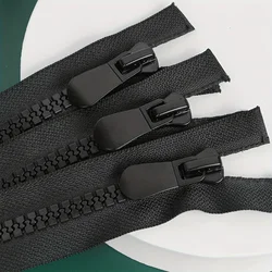 1pc Nr. 10 Harz Doppelt Offener Schwanz Reißverschluss Gewöhnliche Zähne Kleidung Jacke Daunenjacke Streifen Reißverschluss Exte