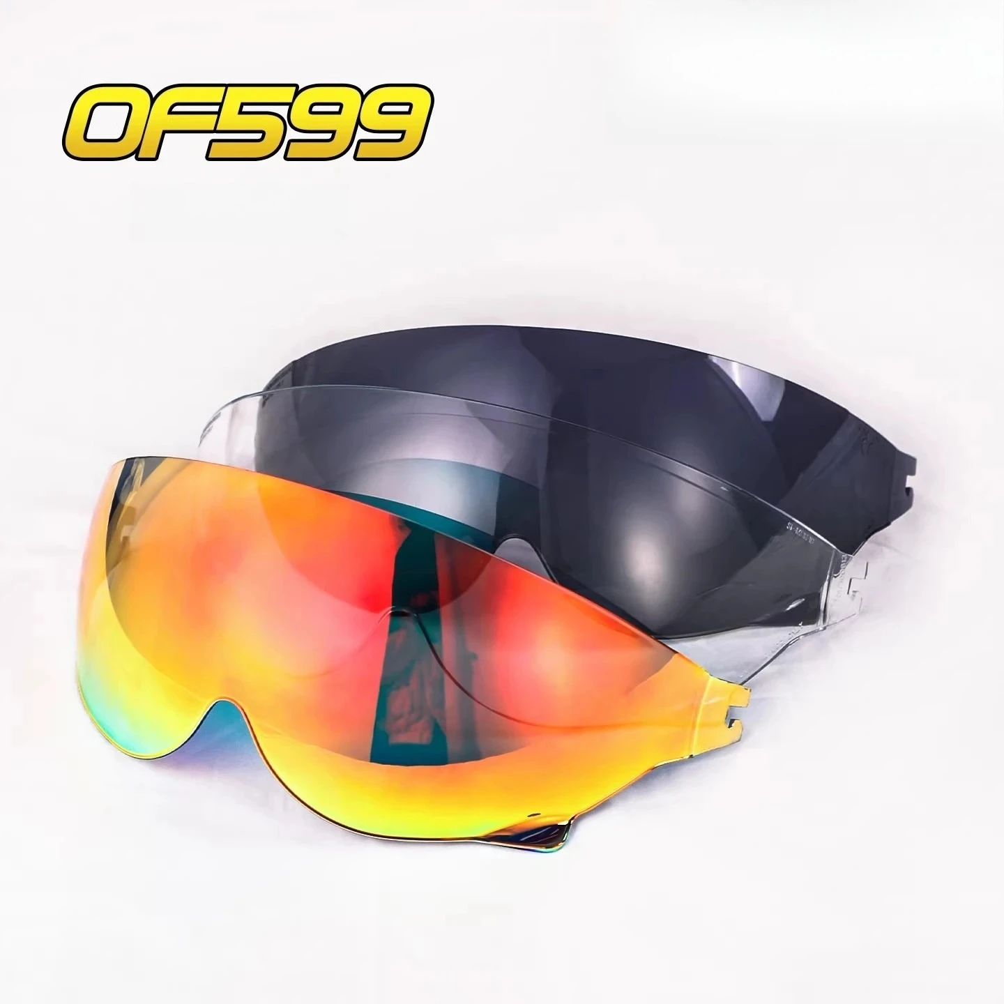for LS2 OF599 Motorcycle Helmet Lens Helmet Accessories Anti-fog Sticker Bubble Visor Sunshade Windshield Inner Lens 헬멧반모