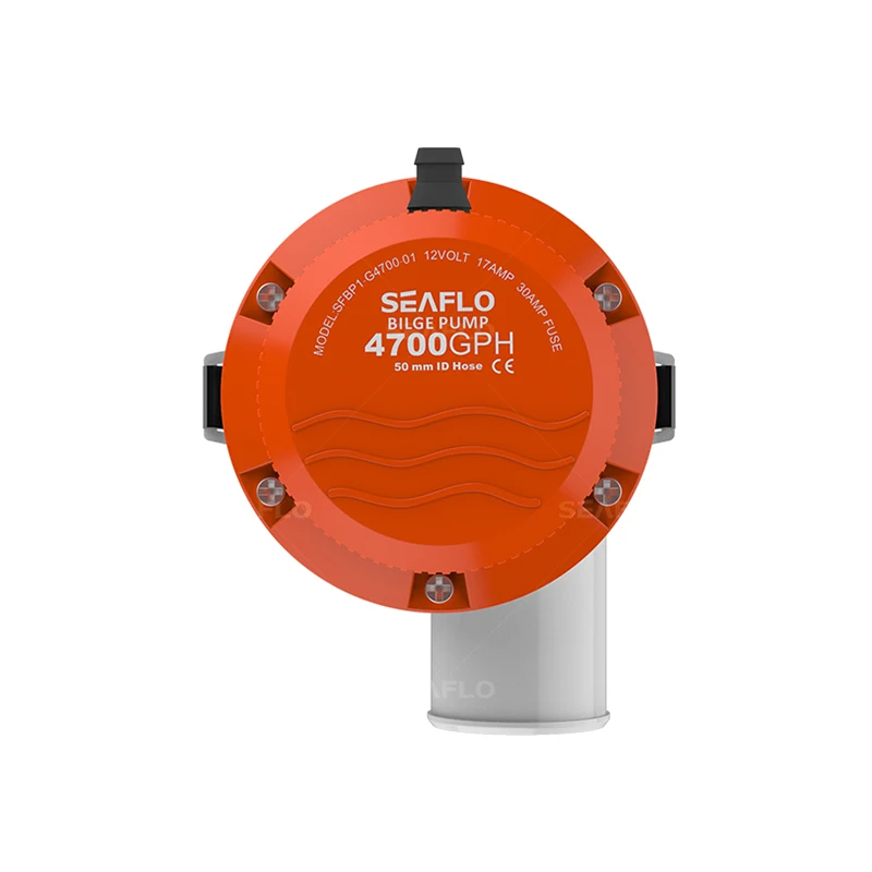 Seaflo ปั๊มน้ำท้องเรือ12V 4700 gph มอเตอร์หนักในทะเลที่มีระบบป้องกันการล็อก