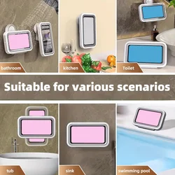 Soporte móvil impermeable con ventosa para bañar gatos y perros
