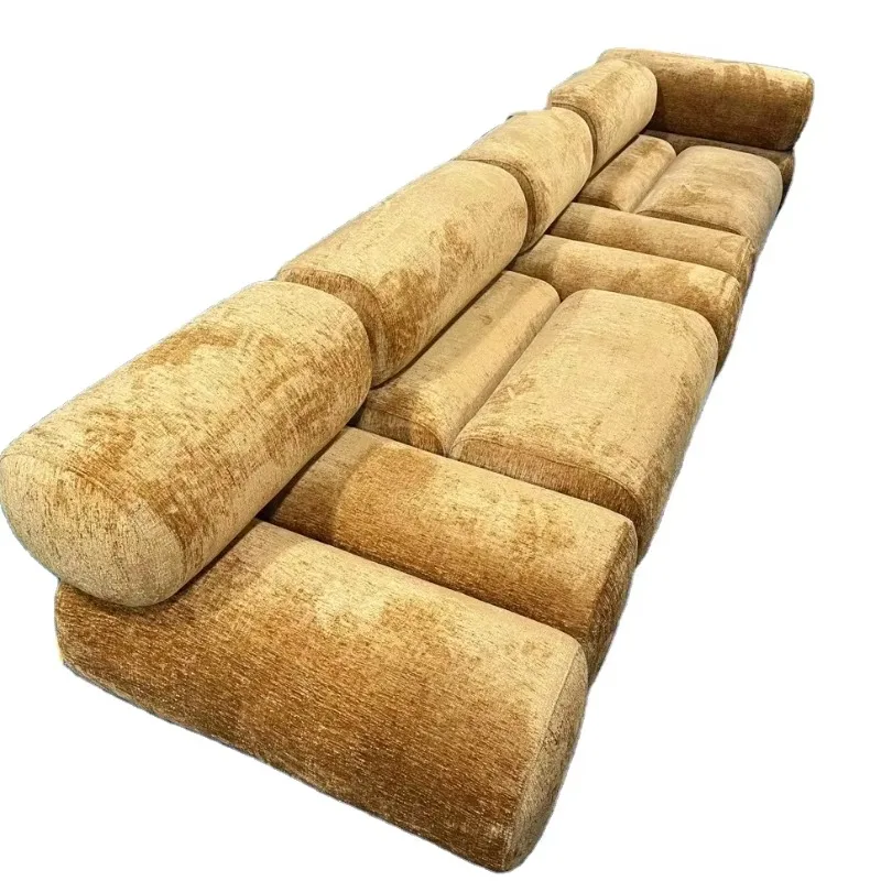

Living Room Furniture Modern Creative High-Quality Custom Modular Sofa Fabric Leather Combination Hotel Villa Home Furniture