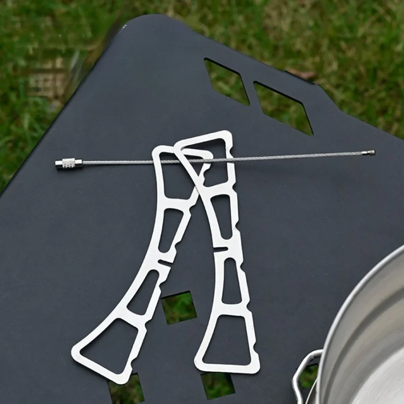 

Folding X Steaming Rack, Reversible Pot Stand for Kitchen, Multi-Purpose Heat-Resistant Food Steamer Support Rack for Home Cooki