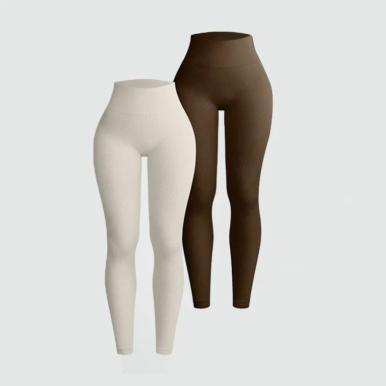 Thread Knited Leggings Women Seamless Slim Tights Gym Trainning Running High Waist Hip Liftting High Elastic Yoga Fitness Pants