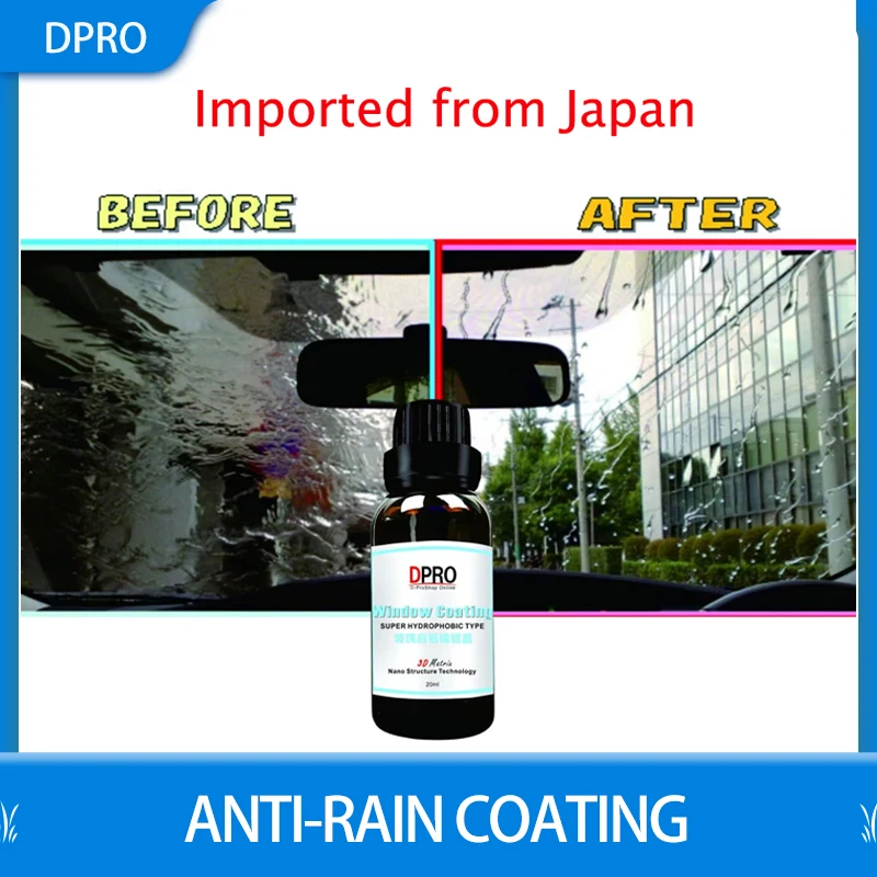 Dpro Anti-rain Coating Window Water Repellent Waterproof Coats Super Hydrophobic Ceramic Coating For Windshield Liquid Glass