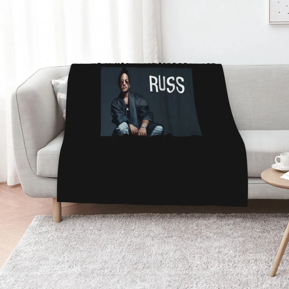

RUSS Throw Blanket Personalized Gift Baby Retros Beautifuls Blankets
