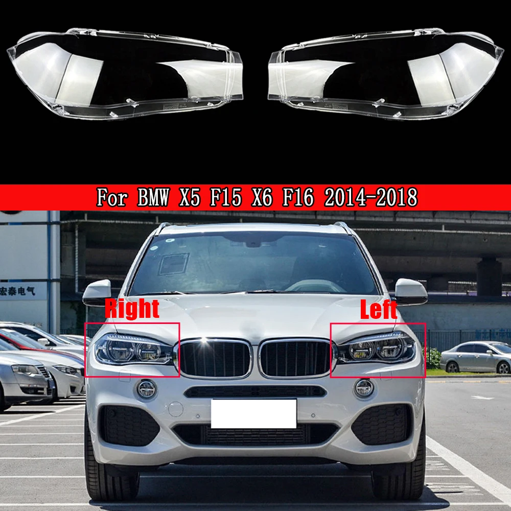 

Линза фары для BMW X5 F15 X6 F16 2014 2015 2016 2017 2018 Замена крышки фары переднего света Автомобильный корпус Крышки лампы
