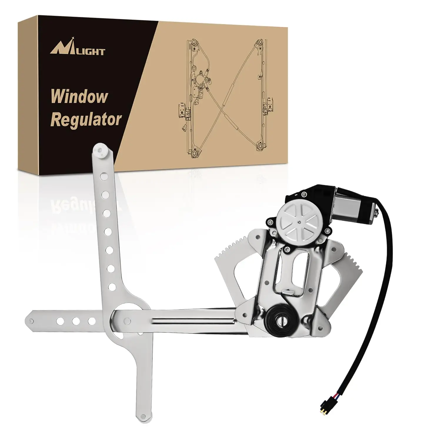 Nilight Window Regulator/Motor Front Passenger Side /Front Driver Side Compatible with 1988-2002 Chevrolet Blazer C1500 C2500 C3500 K1500 K2500 K3500 Tahoe GMC Yukon 1996 1997 1998 1999 2000 2001 2002