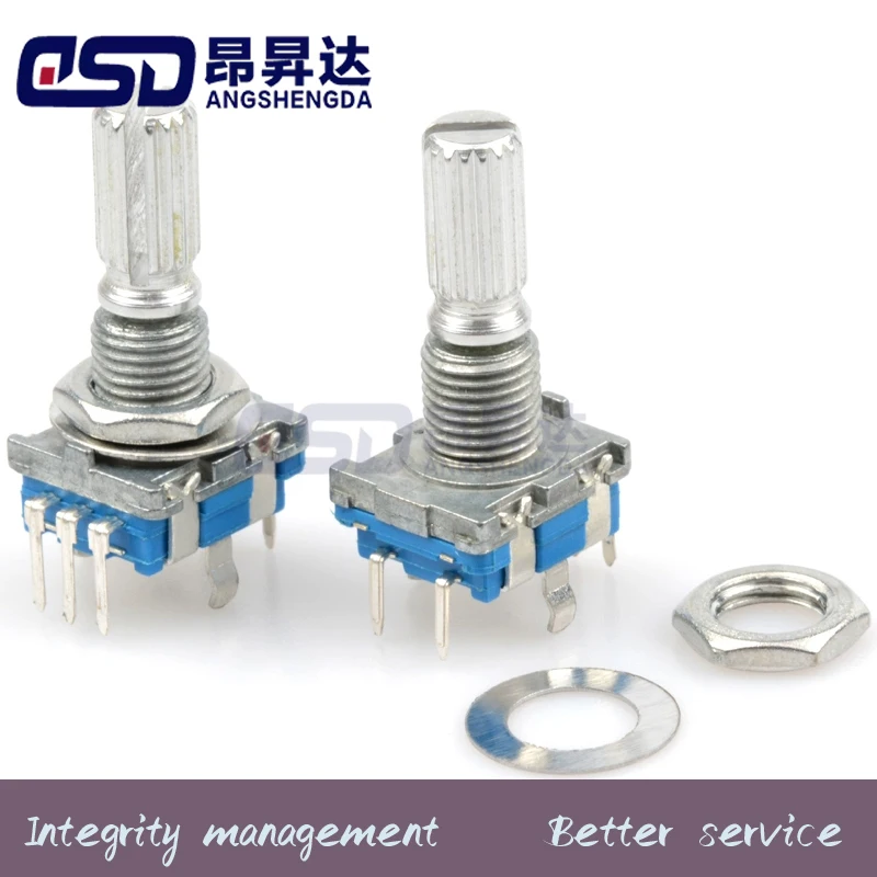 5 EC11 Rotary Encoder/Switch/Potentiometer 5-Pin with Switch 15/20mm D-shaped Shaft