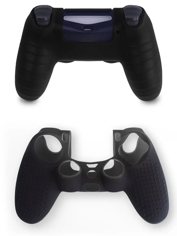 ضفدع البيانات المضادة للانزلاق سيليكون غطاء مطاطي لسوني Dualshock 4 ، PS4 برو حالة تحكم ضئيلة ، عصا قبضة غطاء لمحطة اللعب 4