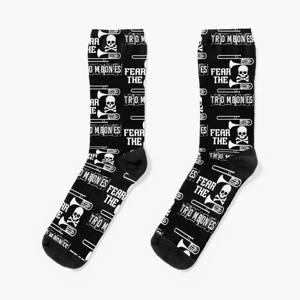 

Fear The Trombones Socks Non-slip Crossfit happy summer Socks Girl Men's