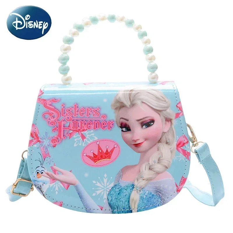 Disney Cartoon Frozen 2 Elsa Anna Princess Toy Shoulder Bag Girls Princess Sofia Baby Tote Bag Kids Fashion Casual Messenger Bag