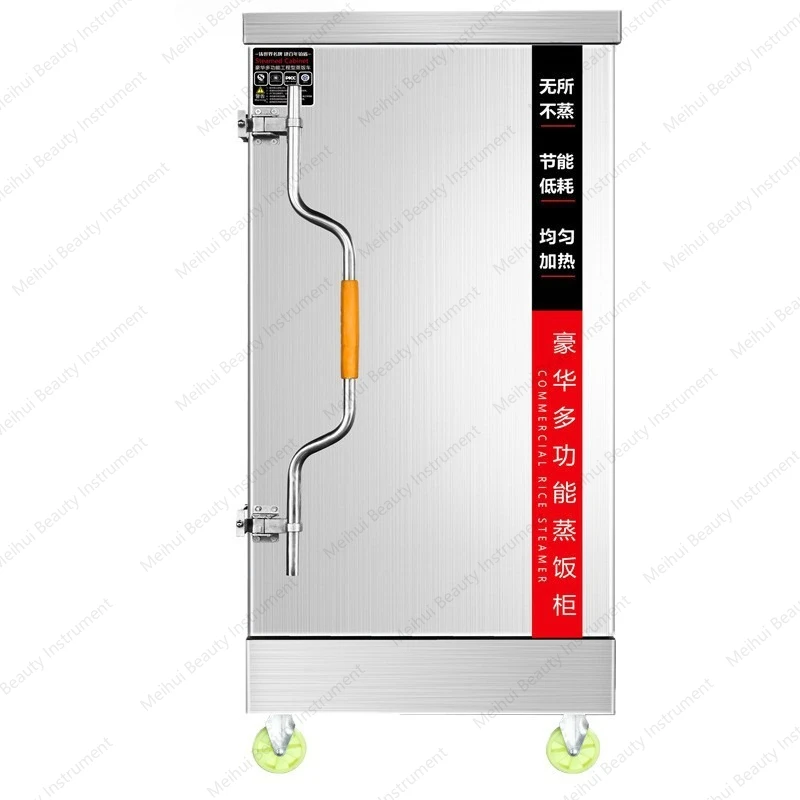 Commercial Electric Steamer 12 Plate Canteen Gas Steamer Rice Mantou Steamer Automatic