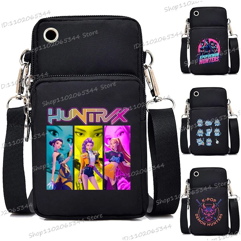 

New Mobile Phone Bag Anime Cartoon Anime Crossbody Bags for Women Men Korean Ulzzang Teenage Student Messenger Purse Bag